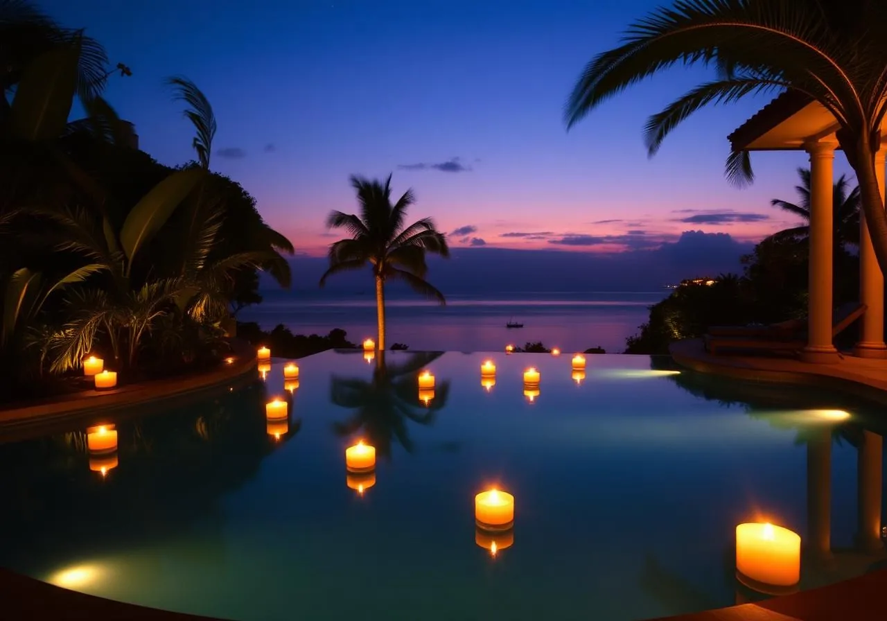 Moonlit Pool — Anjuna, Goa