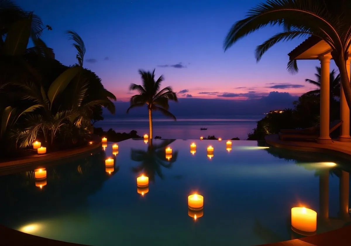 Moonlit Pool — Anjuna, Goa